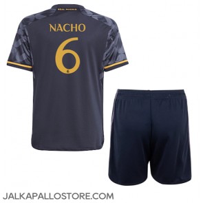Real Madrid Nacho #6 Vieraspaita Lapsille 2023-24 Lyhythihainen (+ shortsit)